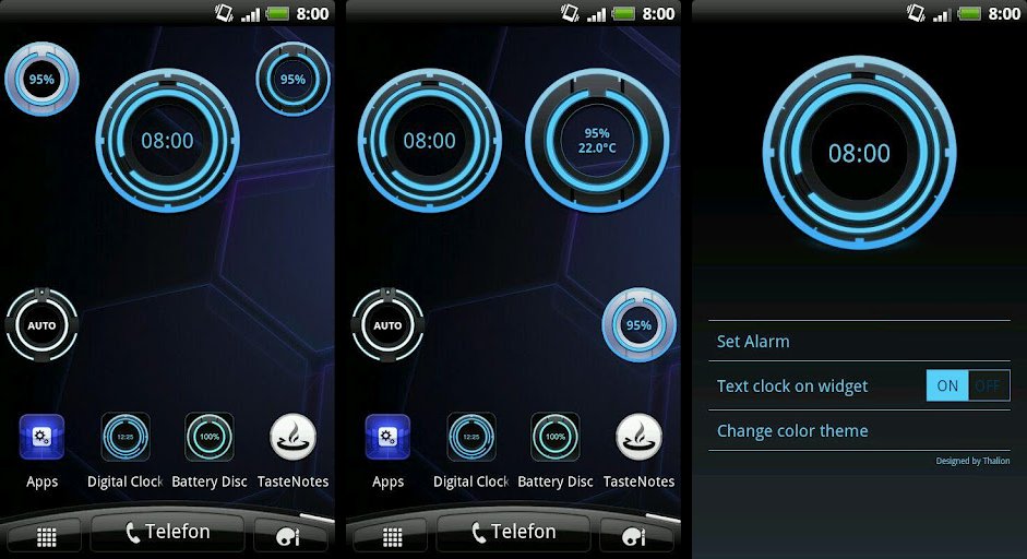   ANDROID, Widgets for ANDROID,  ...