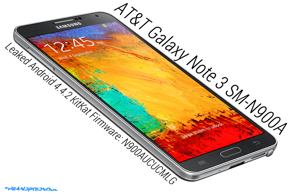 at&t galaxy note 3 kitkat leaked fw