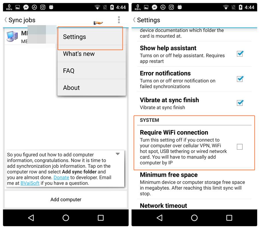 How to wirelessly sync files between PC and Android on a ...
