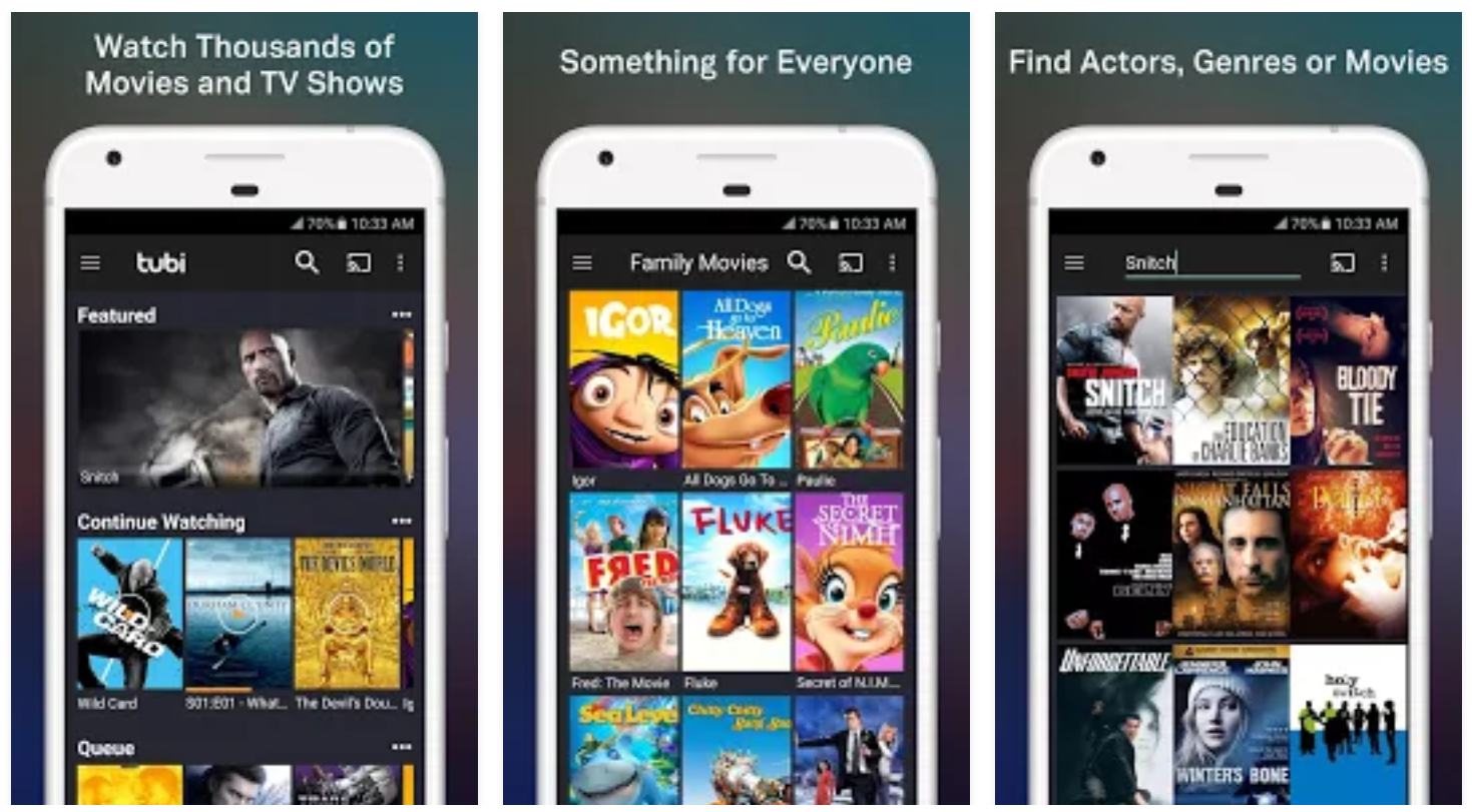 apps to watch free movies on phone